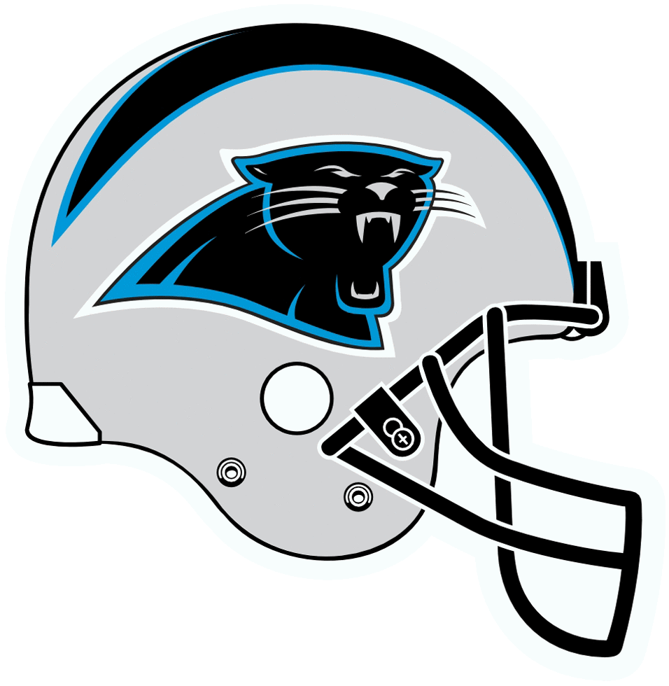 Carolina Panthers helmet for Green Bay Packers vs. Carolina Panthers at Lambeau Field