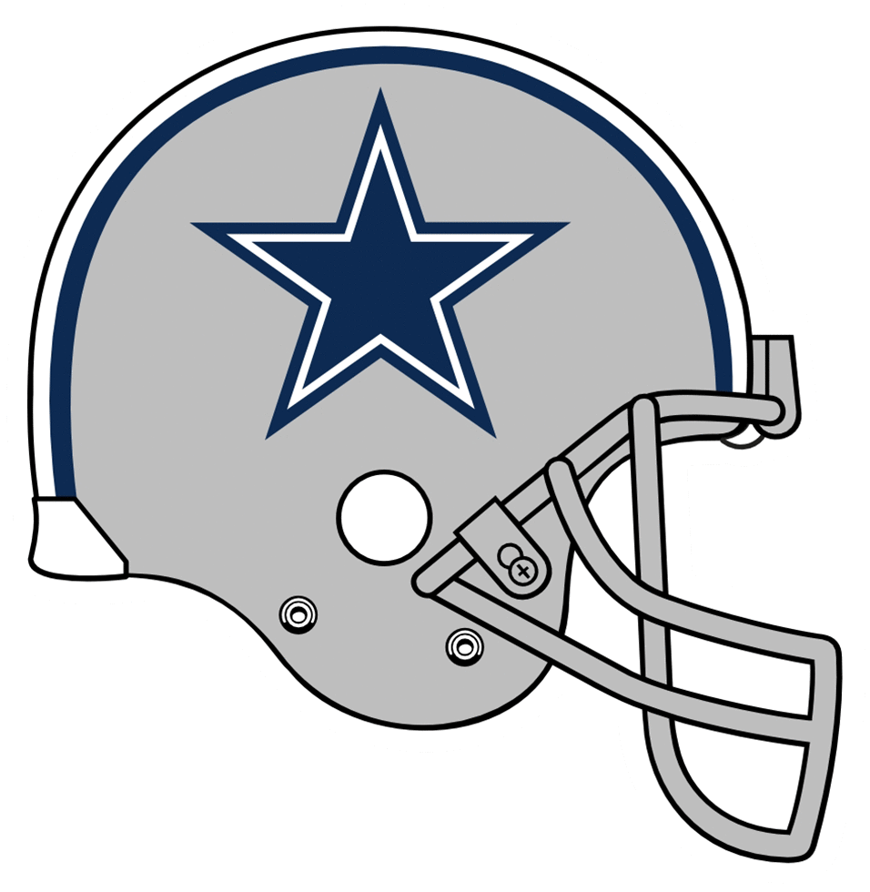 Dallas Cowboys helmet for Green Bay Packers vs. Dallas Cowboys at Lambeau Field