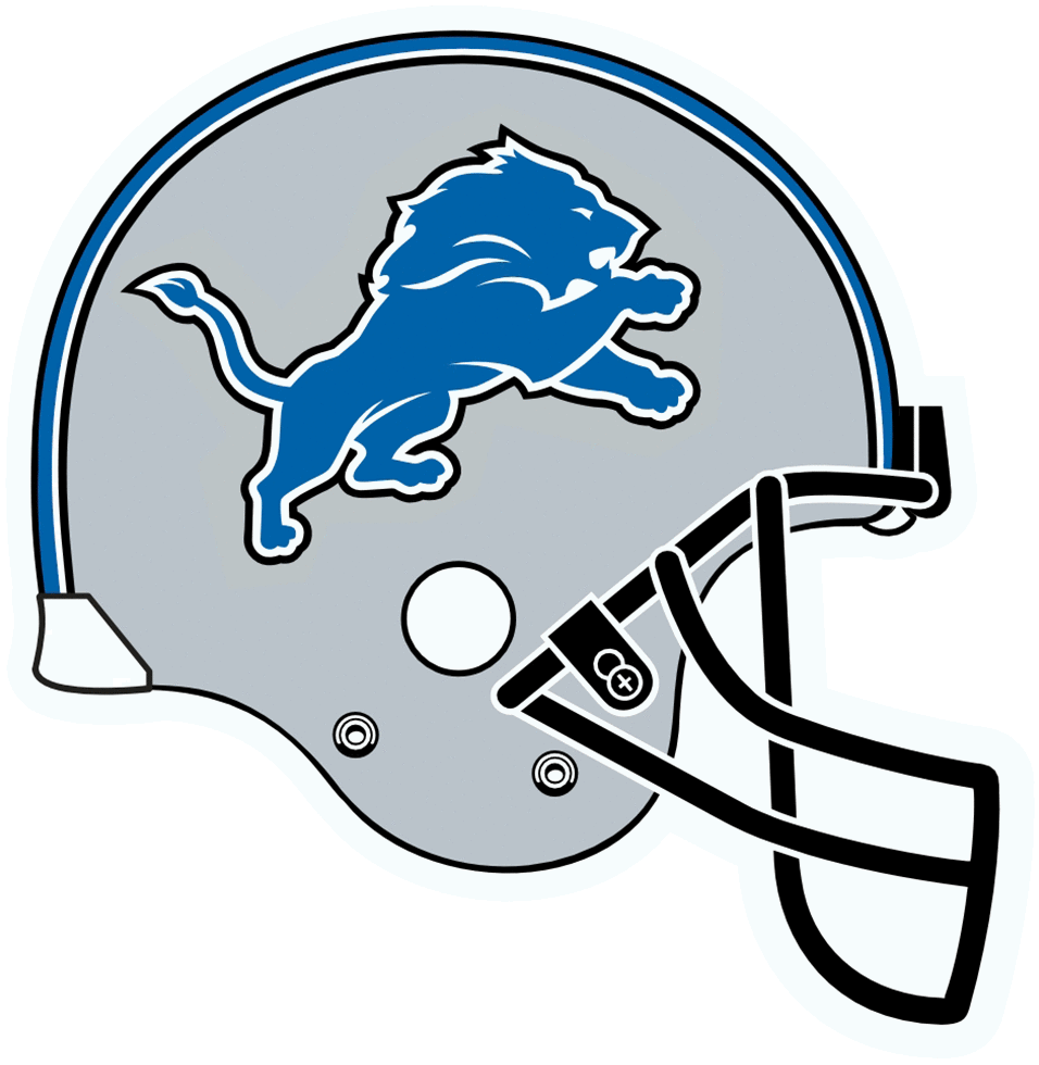 Detroit Lions helmet for Green Bay Packers vs. Detroit Lions at Lambeau Field